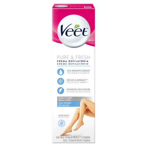 Creme Depilatório Pernas e Corpo Pele Sensível 100ml Reckitt