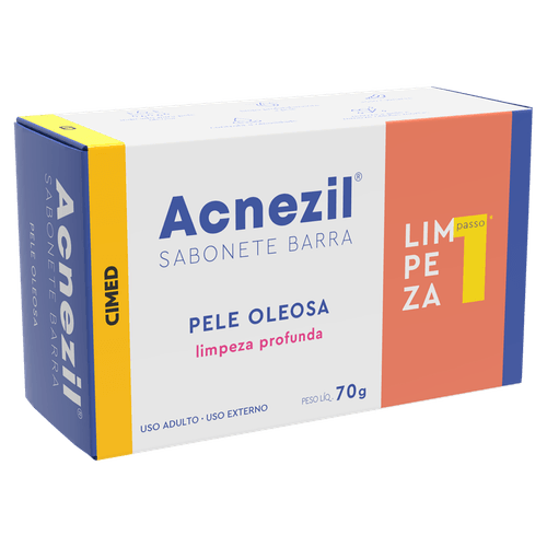 Sabonete Barra Limpeza Profunda Pele Oleosa Acnezil - 70g