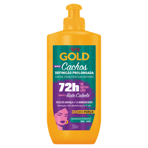 Creme de Pentear Niely Gold Cachos Definição Prolongada 250ml