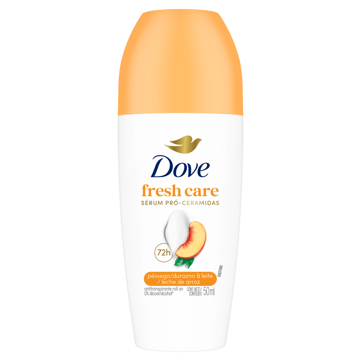 Desodorante Roll-on Dove Fresh Care Pessêgo & Leite de Arroz 50Ml