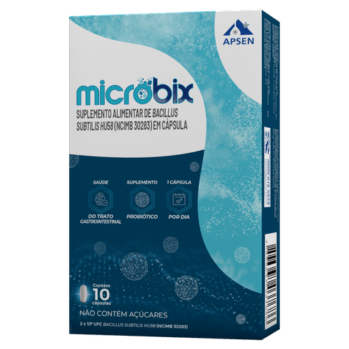 Suplemento Alimentar Microbix Zero Açúcar - 10 Cápsulas
