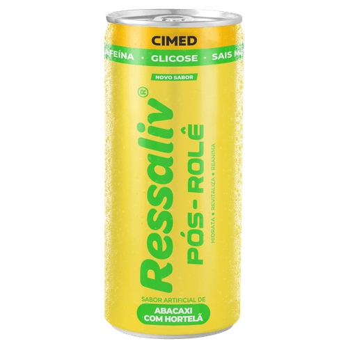 Suplemento Alimentar Líquido Abacaxi com Hortelã Ressaliv Pós-Rolê - 269ml