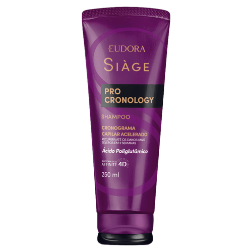 Shampoo Ácido Poliglutâmico Eudora Siàge Pro Cronology - 250ml