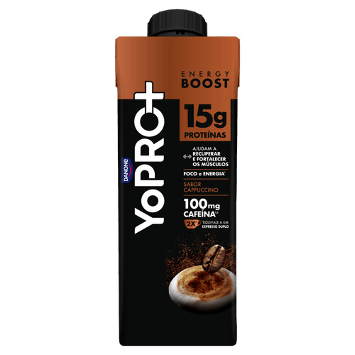 Suplemento Alimentar Yopro+ Energy Boost Cappuccino - 250ml
