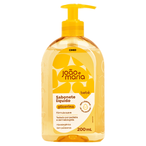 Sabonete Líquido de Glicerina João e Maria - 200ml