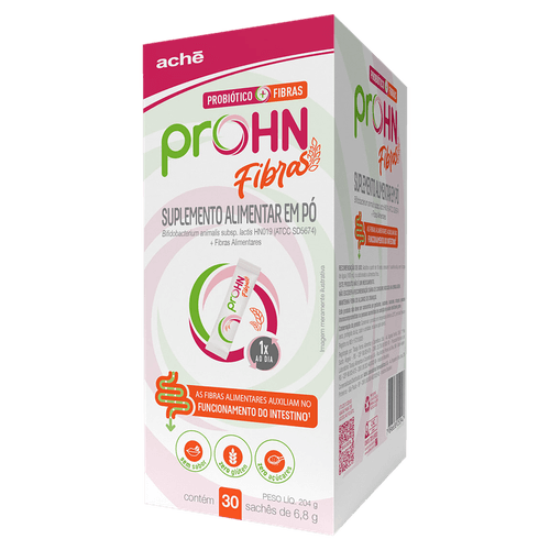 Suplemento Pó sem Sabor Prohn Fibras 204g - 30 Sachês