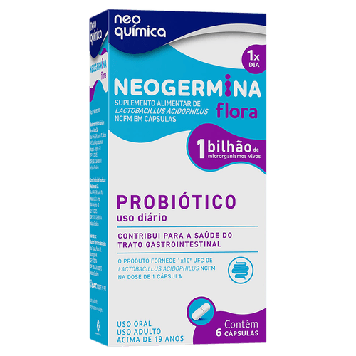 Neogermina Flora 1 Bilhão Neo Química - 6 Cápsulas