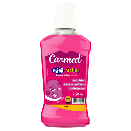 Enxaguante Bucal Carmed Fini Beijos Zero Álcool - 250ml