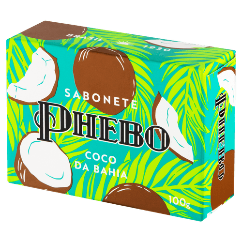 Sabonete Vegetal Coco da Bahia Phebo - 100g