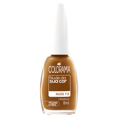 Esmalte Nudes Sua Cor Nude 7.0 Brilhoso 8ml Colorama