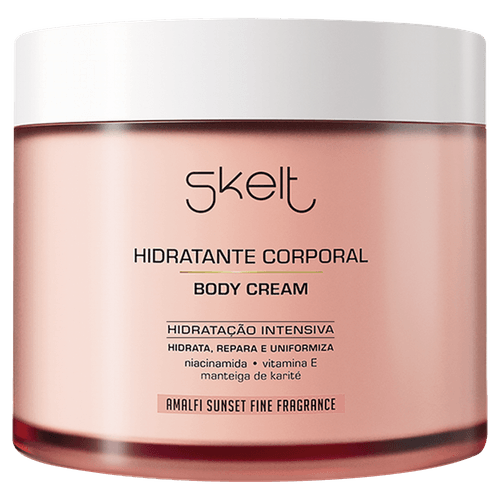 Hidratante Amalfi Sunset Niacinamida Vitamina E e Manteiga de Karité Skelt -200g