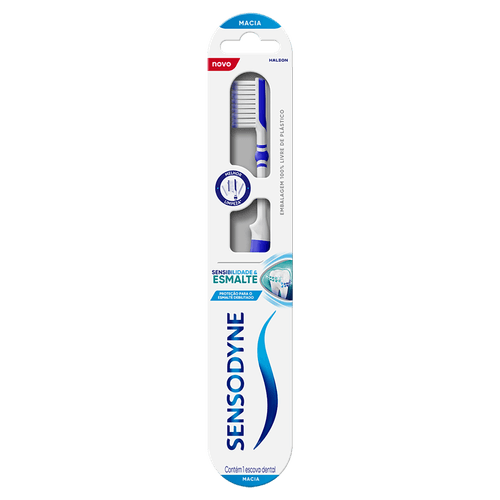 Escova Dental Macia Sensodyne Sensibilidade & Esmalte - 1 Unidade