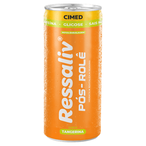 Suplemento Alimentar Líquido Gaseificado Tangerina Ressaliv - 269ml