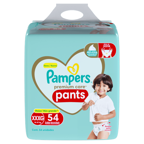 Fralda Pants Pampers Premium Care 54 unidades XXXG