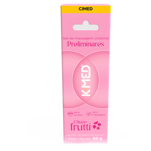 Lubrificante Preliminares 50g Chupe Frutti Solúvel em Água K-Med