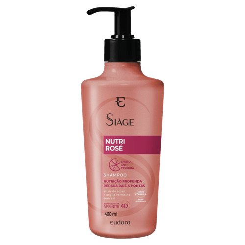 Shampoo Eudora Siàge Nutri Rosé - 400ml
