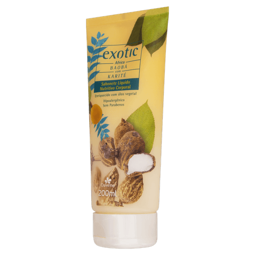 Sabonete Líquido Corpo Exotic Africa 200Ml - Davene