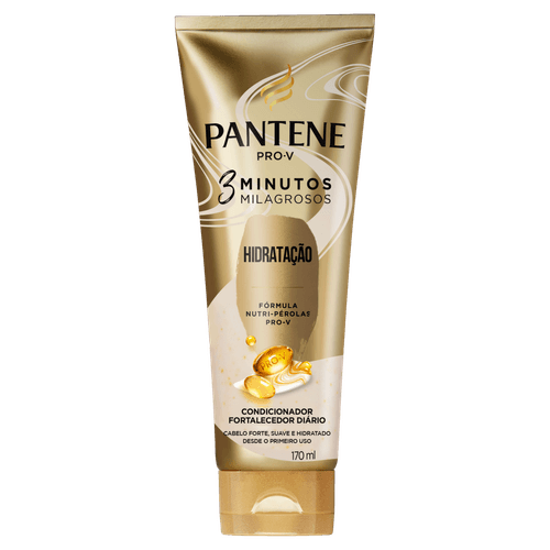Condicionador 3Min Hidratante 170ml Pantene para Cabelos Secos