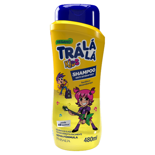 Shampoo Infantil Tra La La Kids 480ml Sem Embaraço Vegano