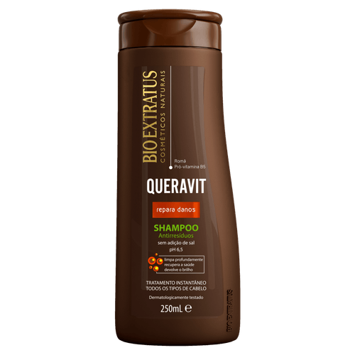 Shampoo Antirresíduos Queravit 250ml Bio Extratus