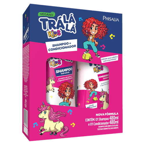 Kit Shampoo + Condicionador Tra La La Hidrakids Musical - Tra La La