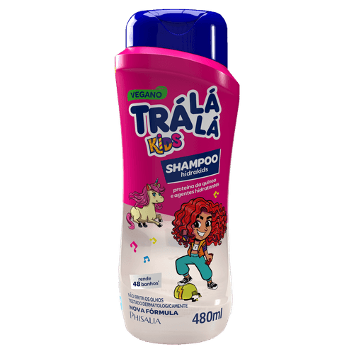 Shampoo Infantil HidraKids 480ml Tra La La - Não Irrita os Olhos
