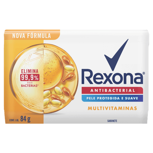 Sabonete em Barra Multivitaminas 84g Antibacteriano Rexona