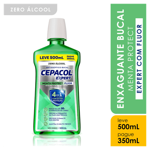 Enxaguante Bucal Cepacol Expert Protect 500ml Menta Hypera