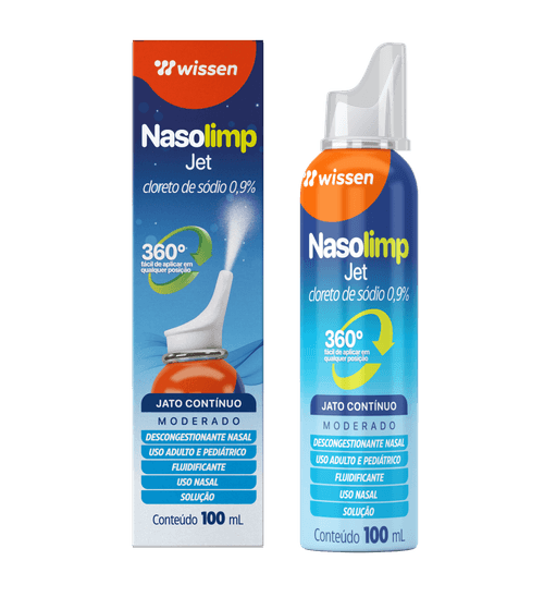 Nasolimp Jet Cloreto de Sódio 0,9% Wissen - 100ml