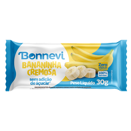 Bananinha Cremosa Sem Açucar Bonnevi - 30g