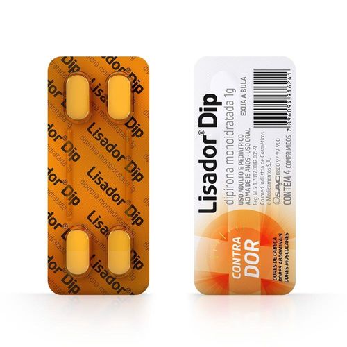 Lisador Dipropionato 1g 4 Comprimidos