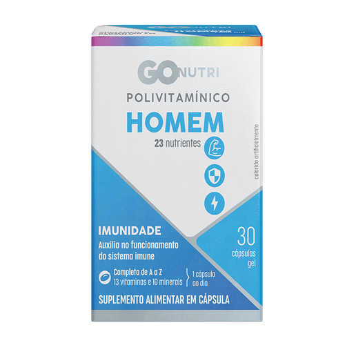 Polivitamínico Homem GOnutri - 30 Cápsulas