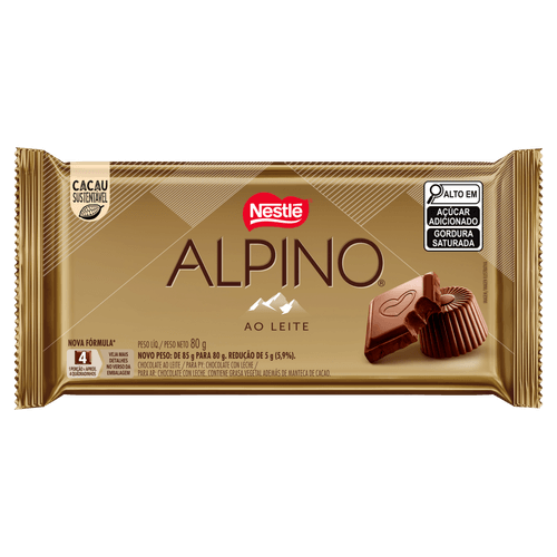 Chocolate ao Leite Alpino - 80g