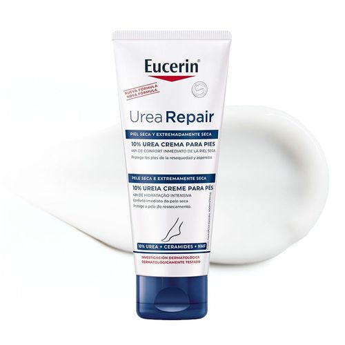 EUCERIN Creme Hidratante para Pés Urea Repair Plus 100ml, Hidratação Intensiva, Ureia, Pele Seca e Extra Seca