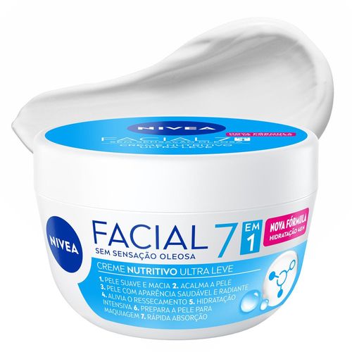 Creme Facial Hidratante Nutritivo Ultraleve 7 em 1 100g Nivea