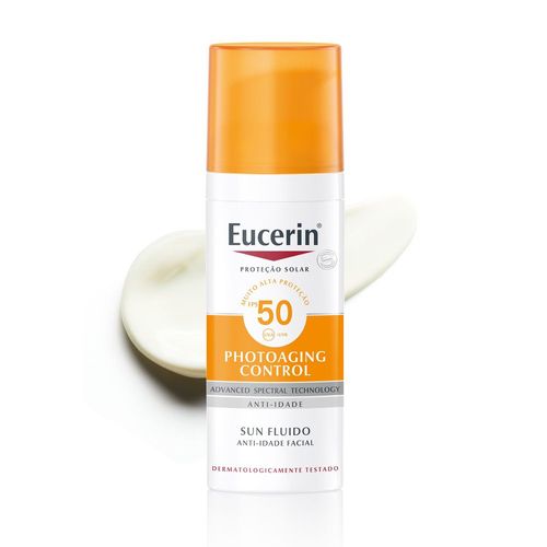 EUCERIN Protetor Solar Facial Anti-idade FPS 50 50ml, Antirrugas, Pele Madura, Proteção UVA, UVB e Luz Visível