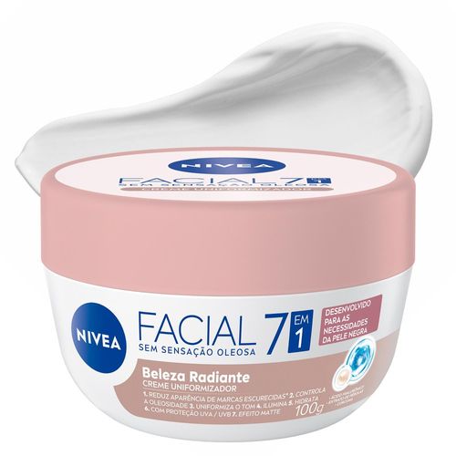 Creme Facial Hidratante 7 em 1 Beleza Radiante 100g Nivea