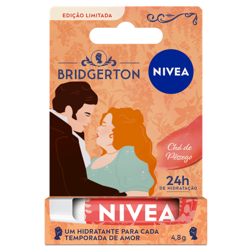 Hidratante Labial Chá de Pêssego Bridgerton Nivea - 4,8g