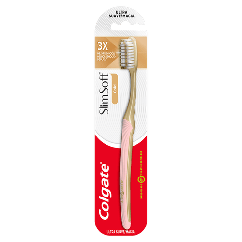 Escova de Dente Colgate Slim Soft Gold Ultramacia 1 Unidade