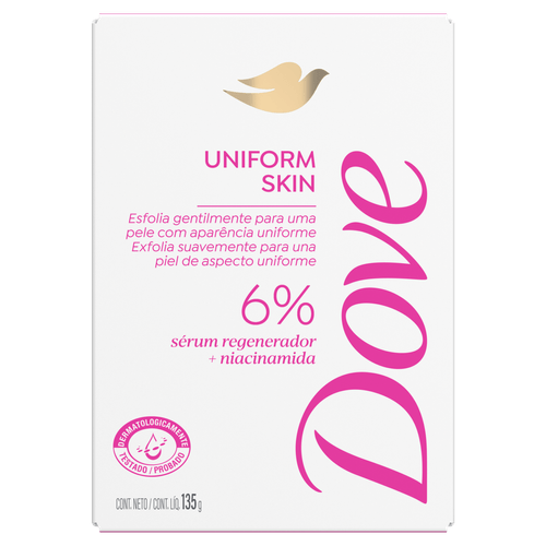 Sabonete em Barra Dove Uniform Skin 6% Sérum e Niacinamida 135g