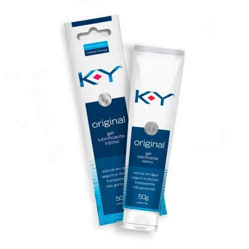 K-Y Gel Lubrificante Íntimo 50g - Gel à base de água hipoalergênico seguro para uso íntimo