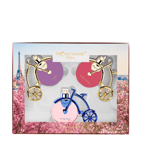 Kit Mont'Anne Parfums Feminino - Deserve Glamour + Pulcher Femme Luxe + Lovely Heart Luxe