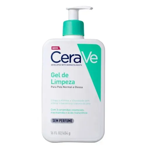 CeraVe Gel de Limpeza Facial Antioleosidade Pele Normal a Oleosa 454g