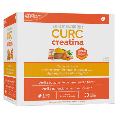 Creatina Curc Frutas Tropicais 30 Sachês Mantecorp Farmasa