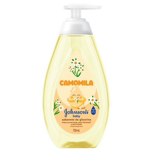 Sabonete Líquido Glicerina Johnson's Baby Camomila 750ml
