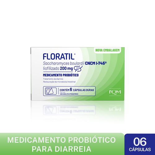 Floratil 200mg Probiótico - 6 Cápsulas