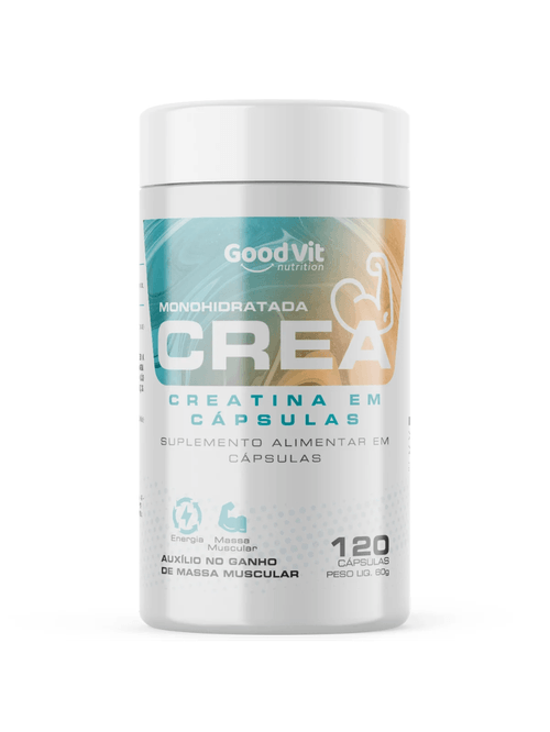 Crea Monohidratada C/120 Cápsulas - Good Vit