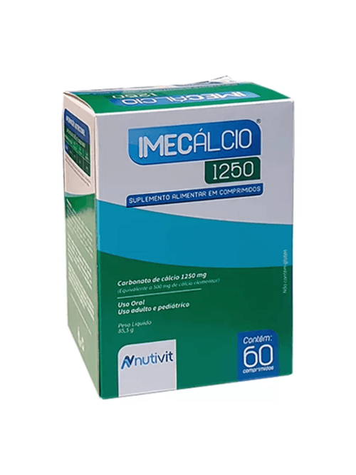 Imecálcio 1250mg 60 Cápsulas - Nutivit