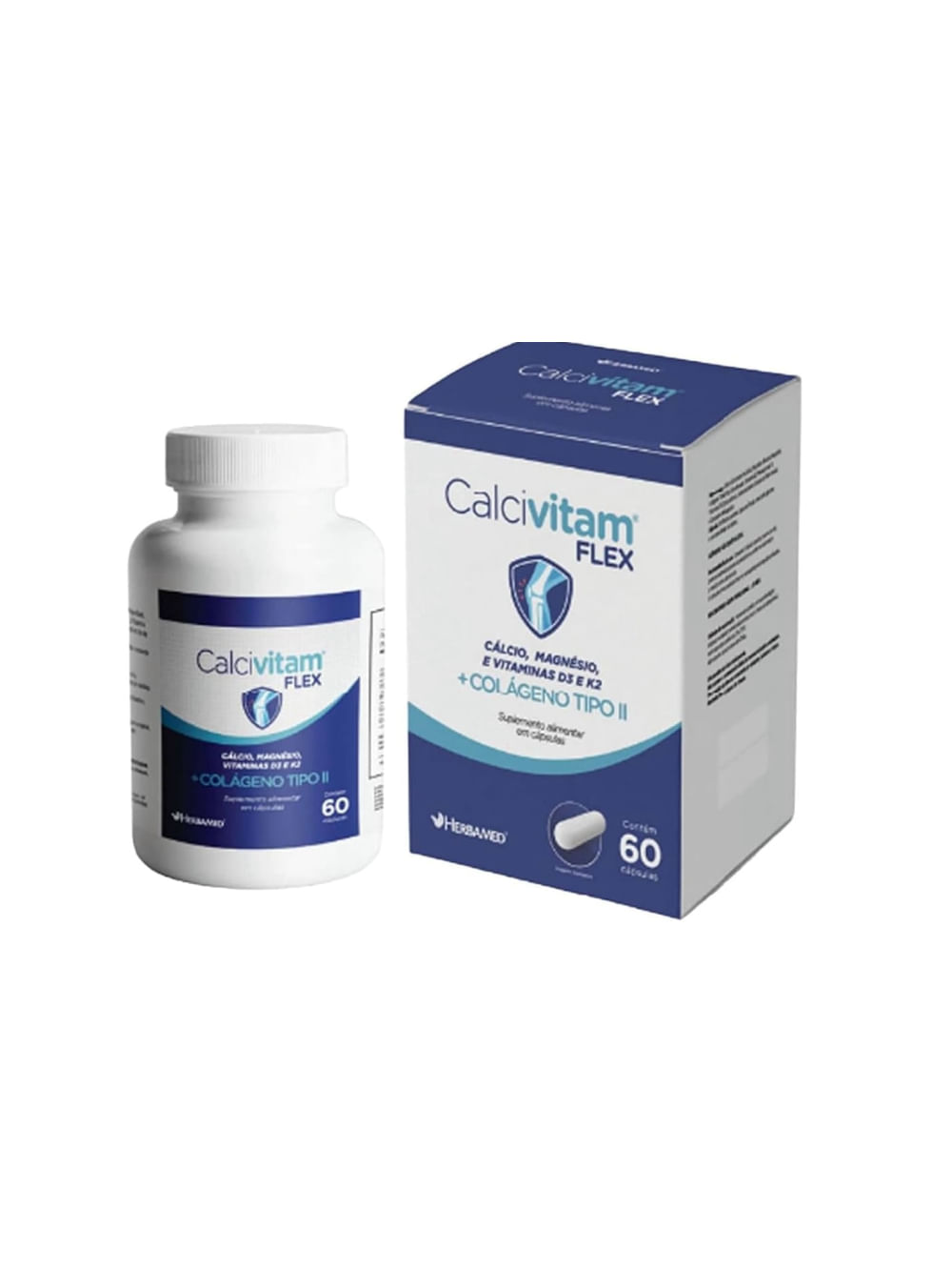 Encontraproduto.com.br - Calcivitam Flex  C/60 Cápsulas