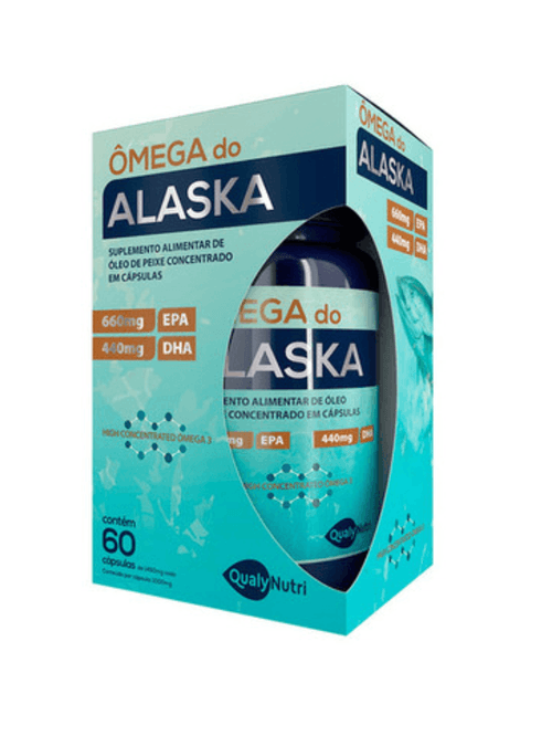 Ômega do Alaska 660mg EPA 440mg DHA C/60 Cápsulas